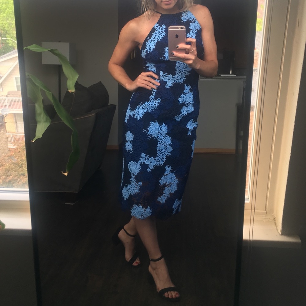 NWOT! Blue Lace Dress